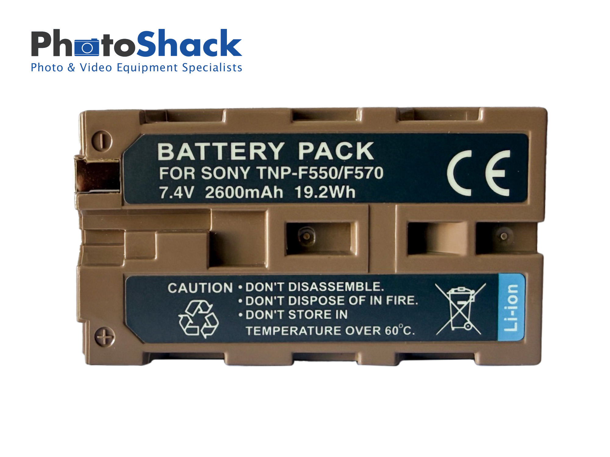 Sony NP-F550/F570 Replacement Battery - Built-in USB Charging