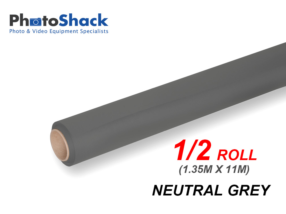 Paper Background Half Roll - Neutral Grey