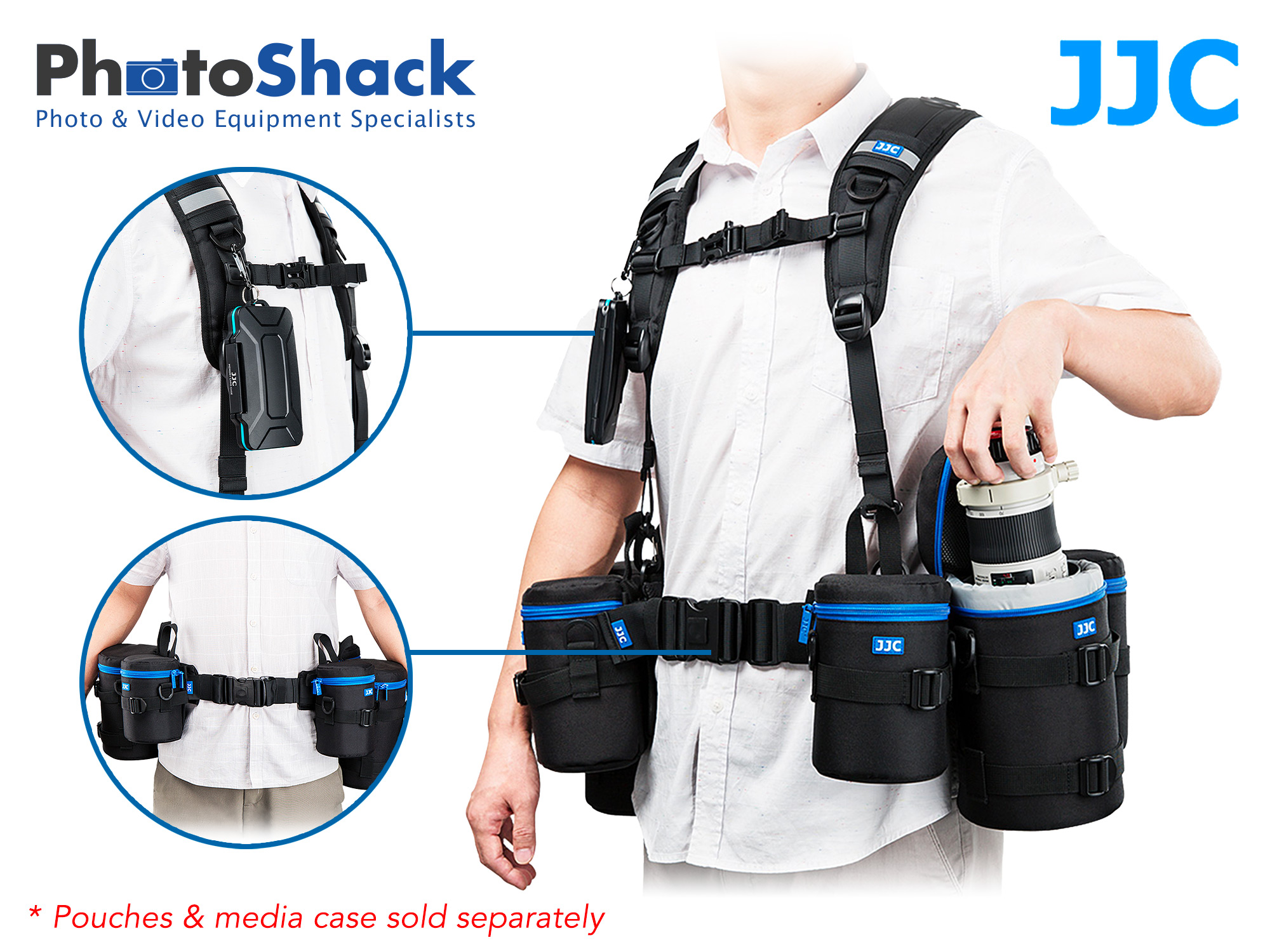 Dual Camera Harness Strap & Belt