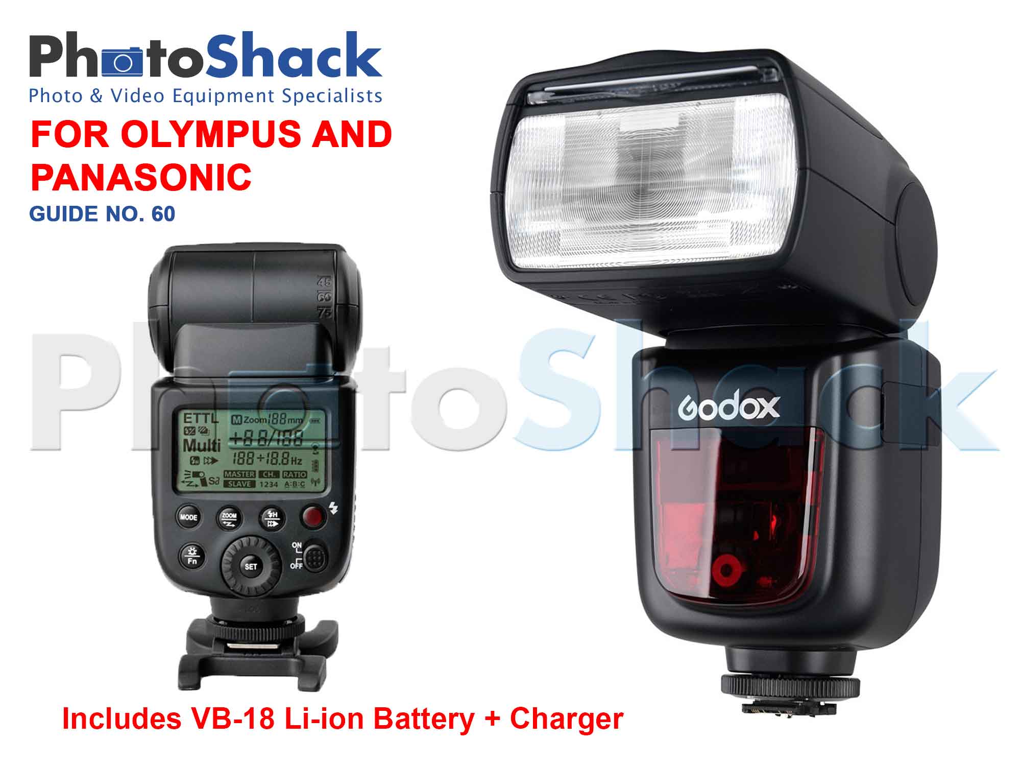 Godox V860II TTL Camera Flash for Panasonic / Olympus