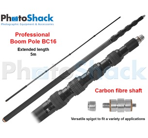 Professional Boom Pole - Telescopic Carbon Fibre BC Series (5.0m)