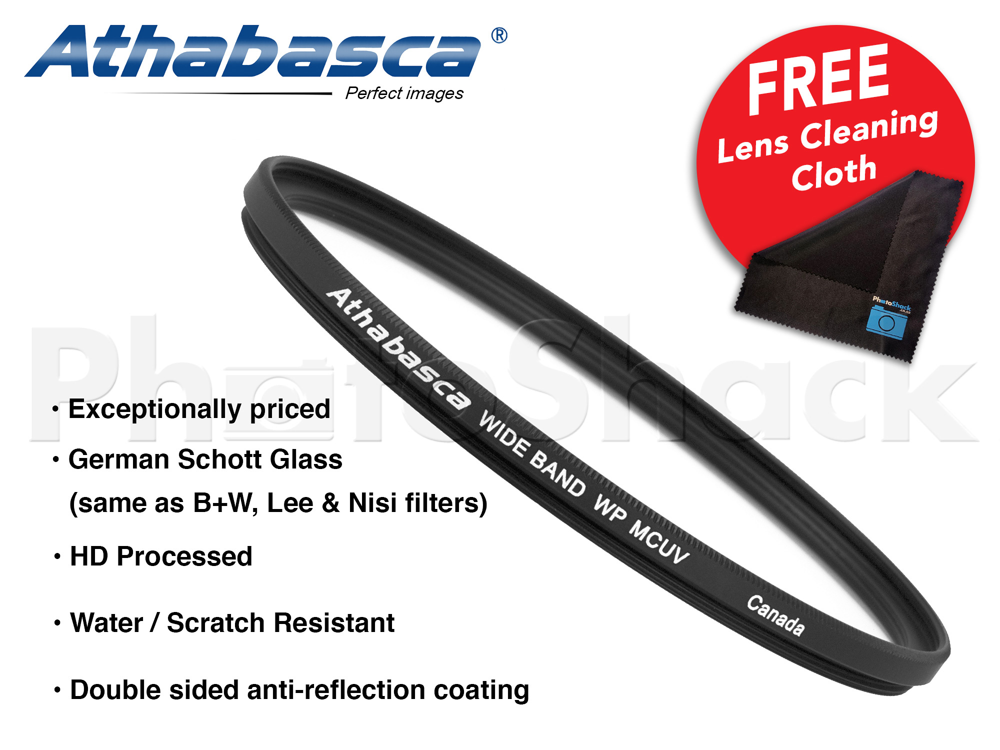 Waterproof UV Lens Filter - Athabasca WP MCUV