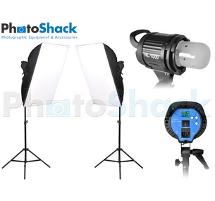 HL1000 Video Light with Softbox (x2)
