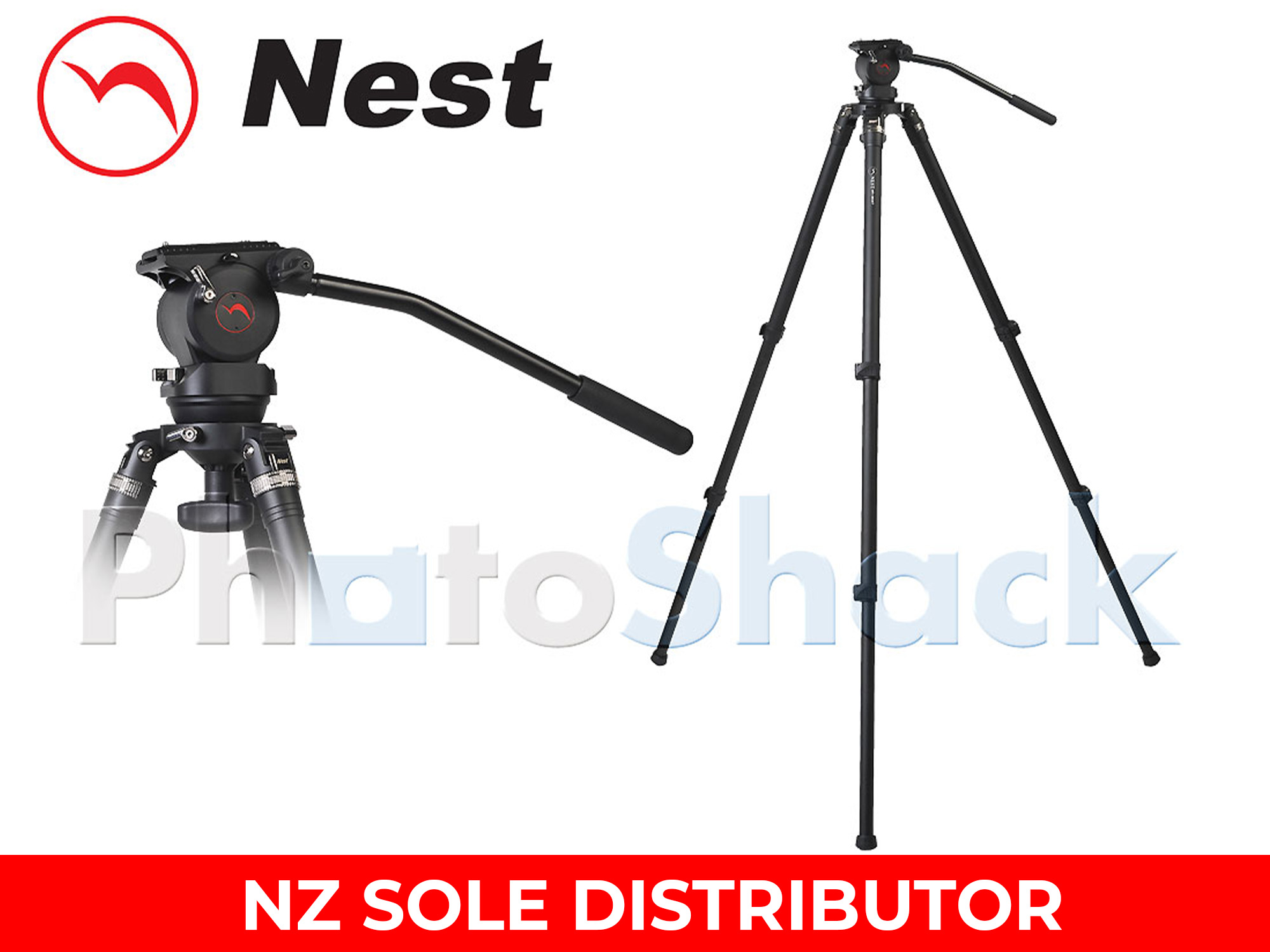 Nest Globe Head 36mm Video Tripod Kit with NT-760H head