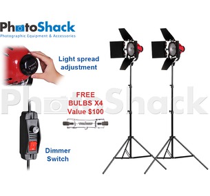 Red Head Continuous Light Kit 1600w With 2 Stands