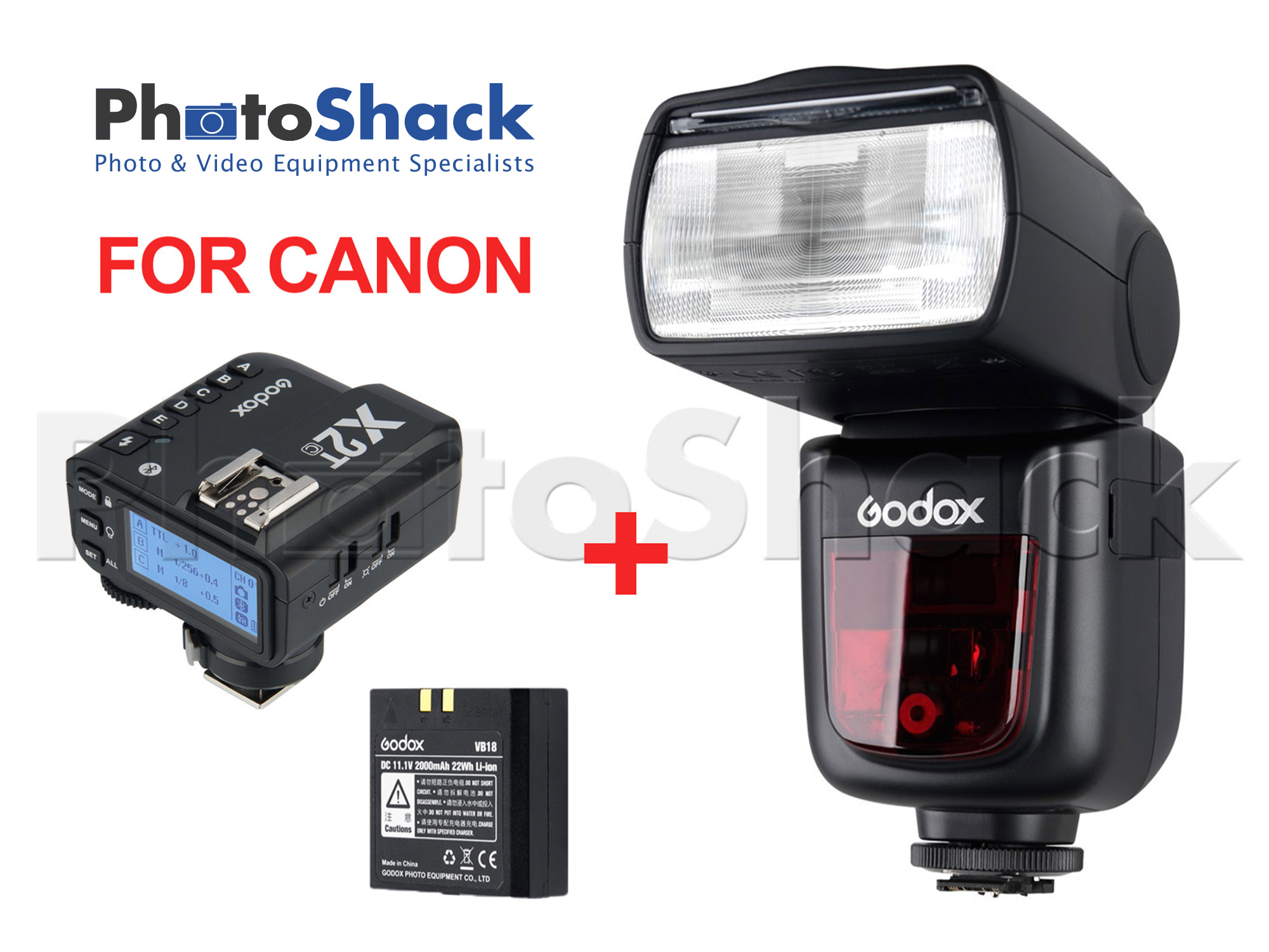 Godox V860II-C TTL Speedlight + X2T Ready-to-Shoot Bundle for CANON