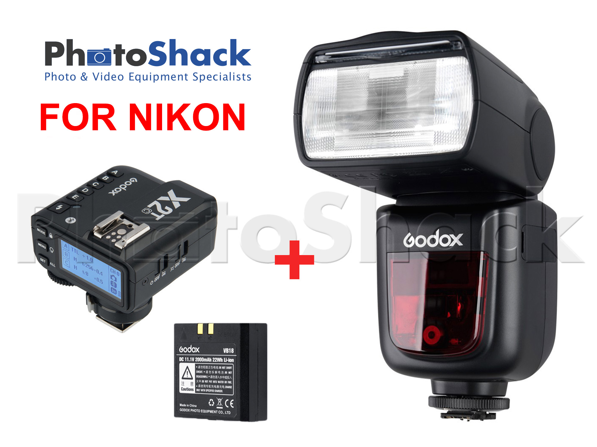 Godox V860II-N TTL Speedlight + X2T Ready-to-Shoot Bundle for NIKON