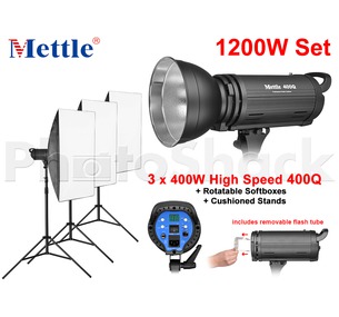 Studio Light Set - 1200W (3x400Q)