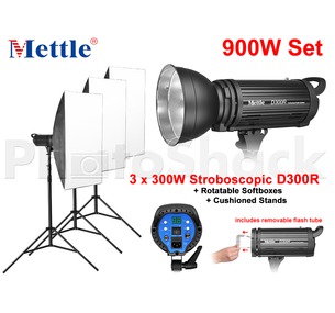 Studio Light Set - 900W (3xD300R)