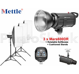 Studio Light Set - 1800W (3xMars600)