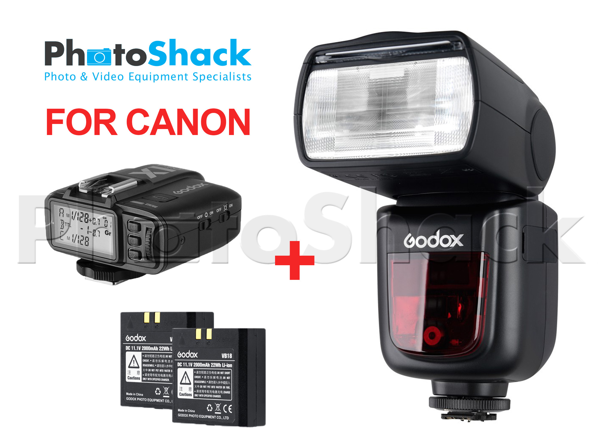 Godox V860II-C TTL Speedlight Shoot More Bundle for CANON