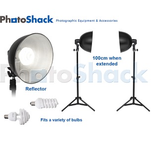 Continuous Lighting Set (35W) with Reflectors 