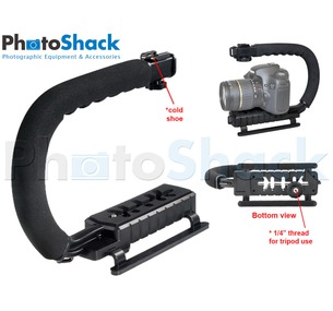 Handheld Camera Stabilizer with Hotshoe Mount