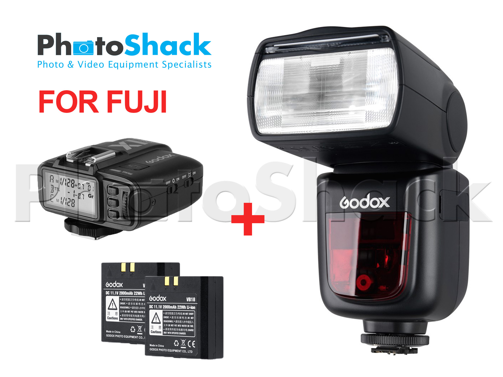 Godox V860II-F TTL Speedlight Shoot More Bundle for Fuji