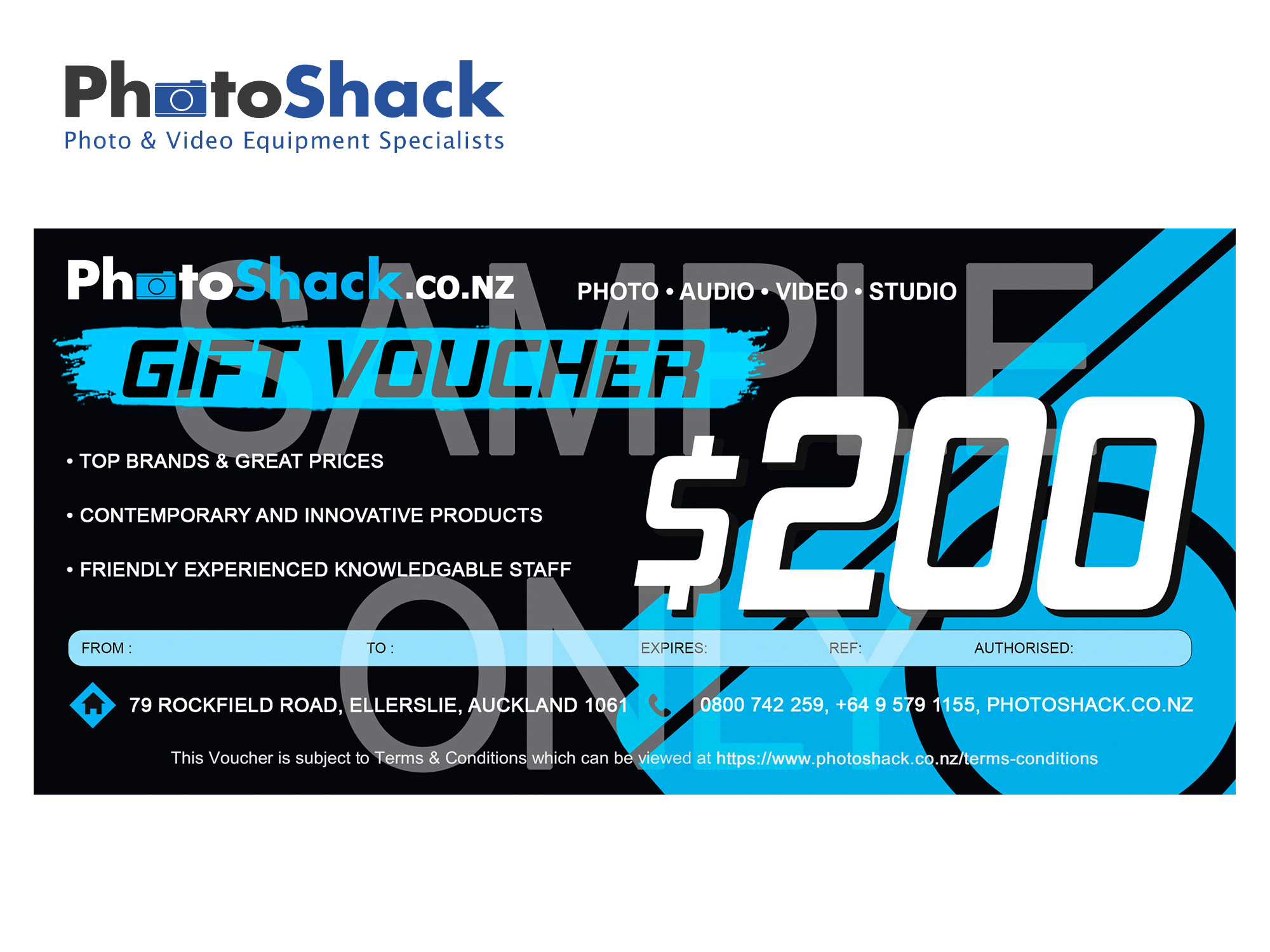 Photoshack Gift Voucher $200