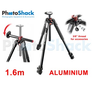 Manfrotto 1.6m 3 section Aluminium Tripod Legs with 90° Rotatable Centre Column