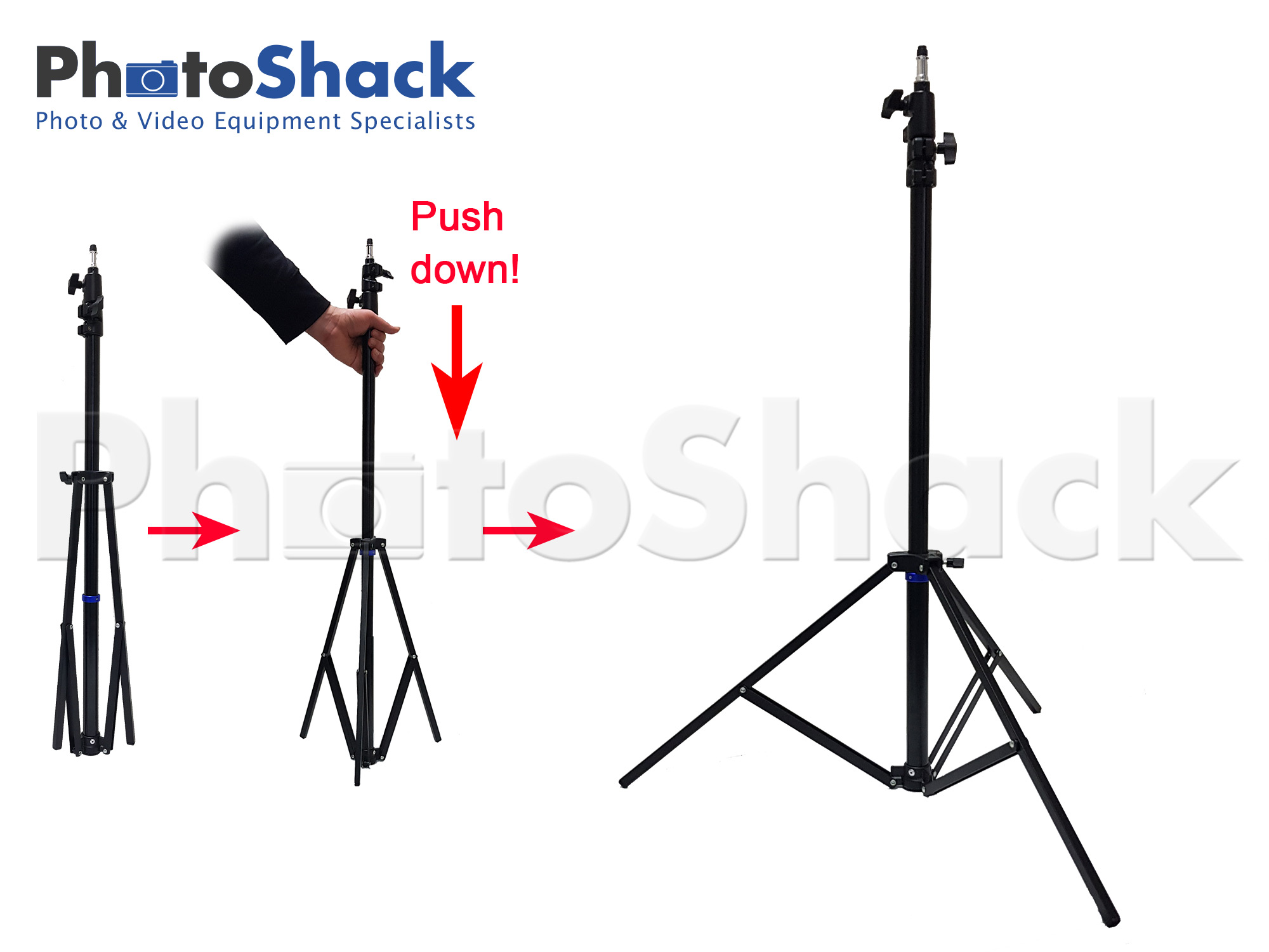 Compact Folding Light Stand 2.4m