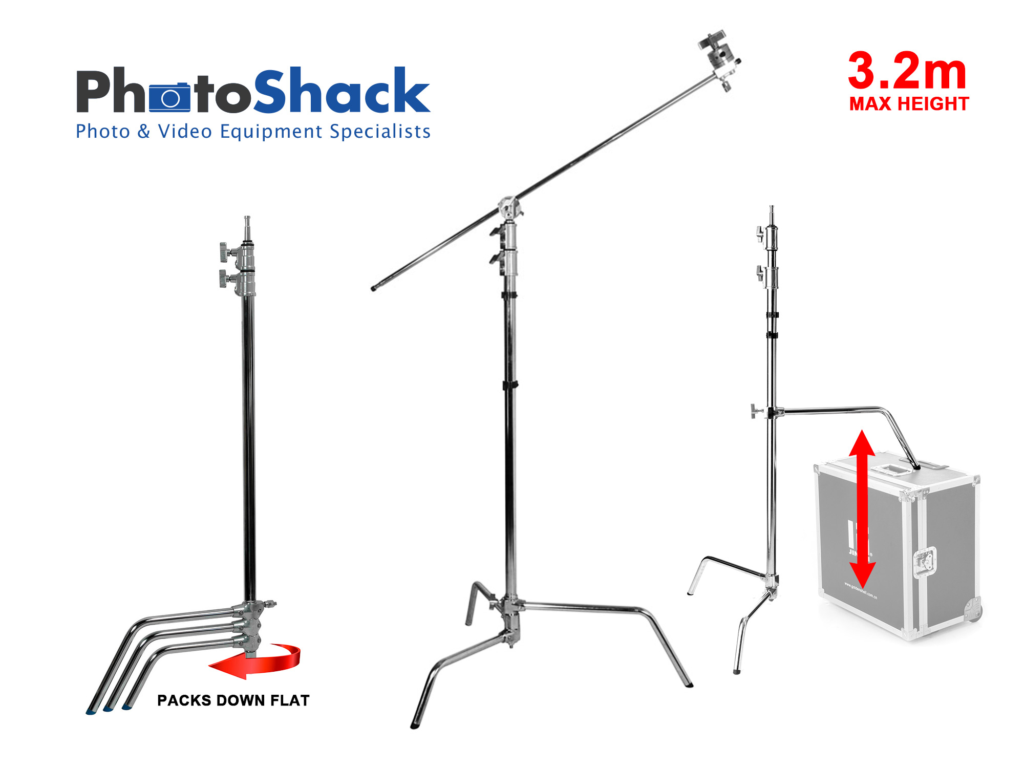 Jinbei CK-3 C-Stand with Adjustable 1st Leg