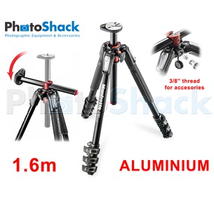 Manfrotto 1.6m 4 section Aluminium Tripod Legs Legs with 90° Rotatable Column