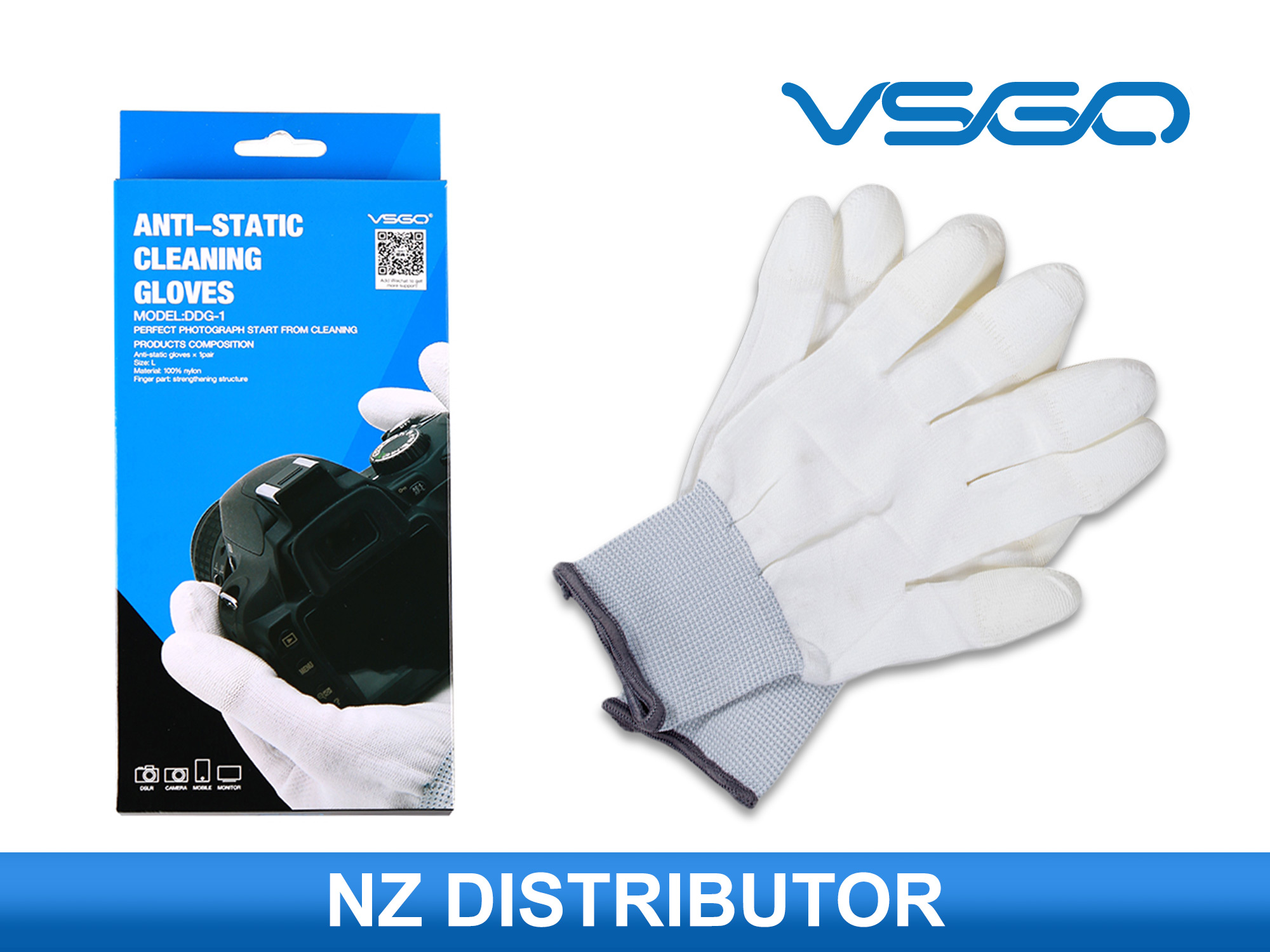 Anti-Static Cleaning Gloves - white - VSGO
