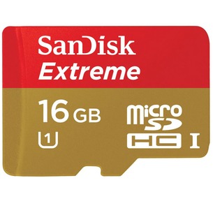 SanDisk MicroSD Extreme UHS-I microSDHC Memory Card - 16GB