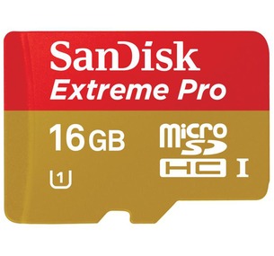SanDisk microSD Extreme Pro UHS-I microSDHC Memory Card - 16GB
