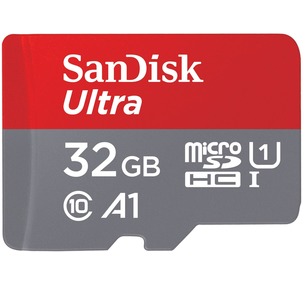 SanDisk Ultra MicroSD Memory Card - 32GB with A1