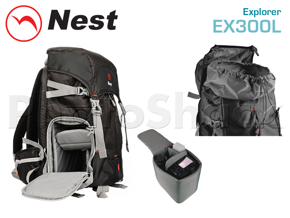 Camera Backpack - Outdoor - Nest Explorer 300L - Ex300LBlack