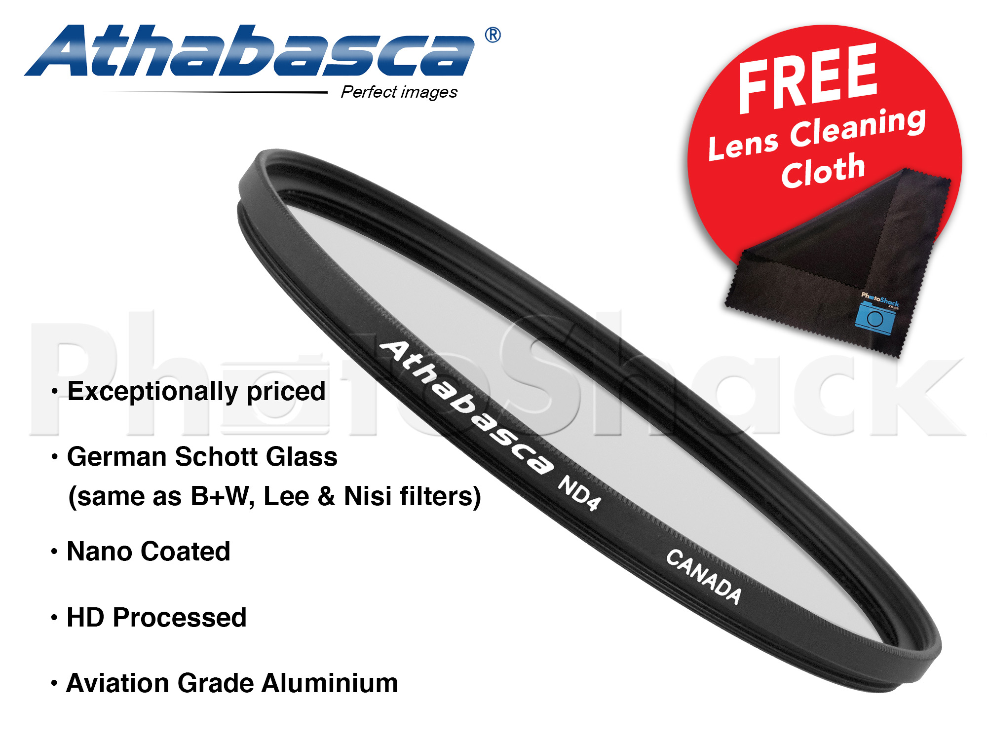 Neutral Density ND4 Filter - Athabasca ND4