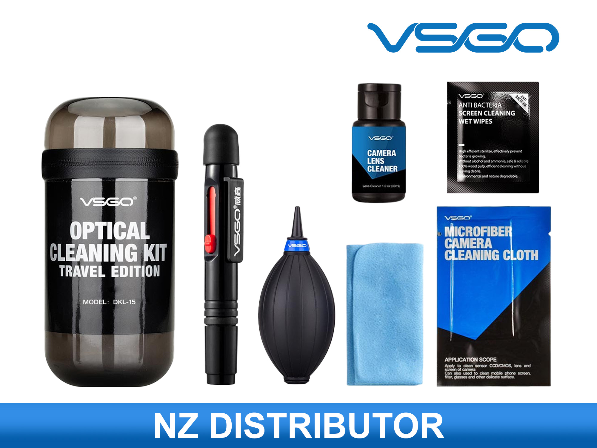 VSGO Optical Cleaning Kit Travel Edition - Grey
