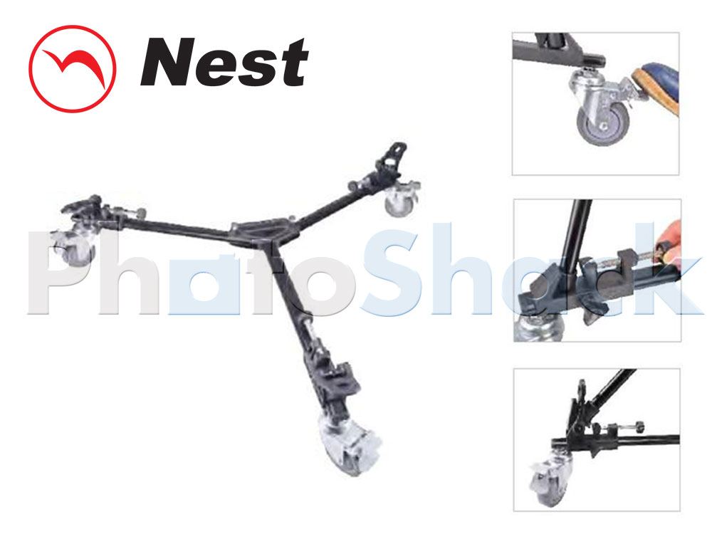 NEST NT-701 Video Tripod Dolly Aluminium