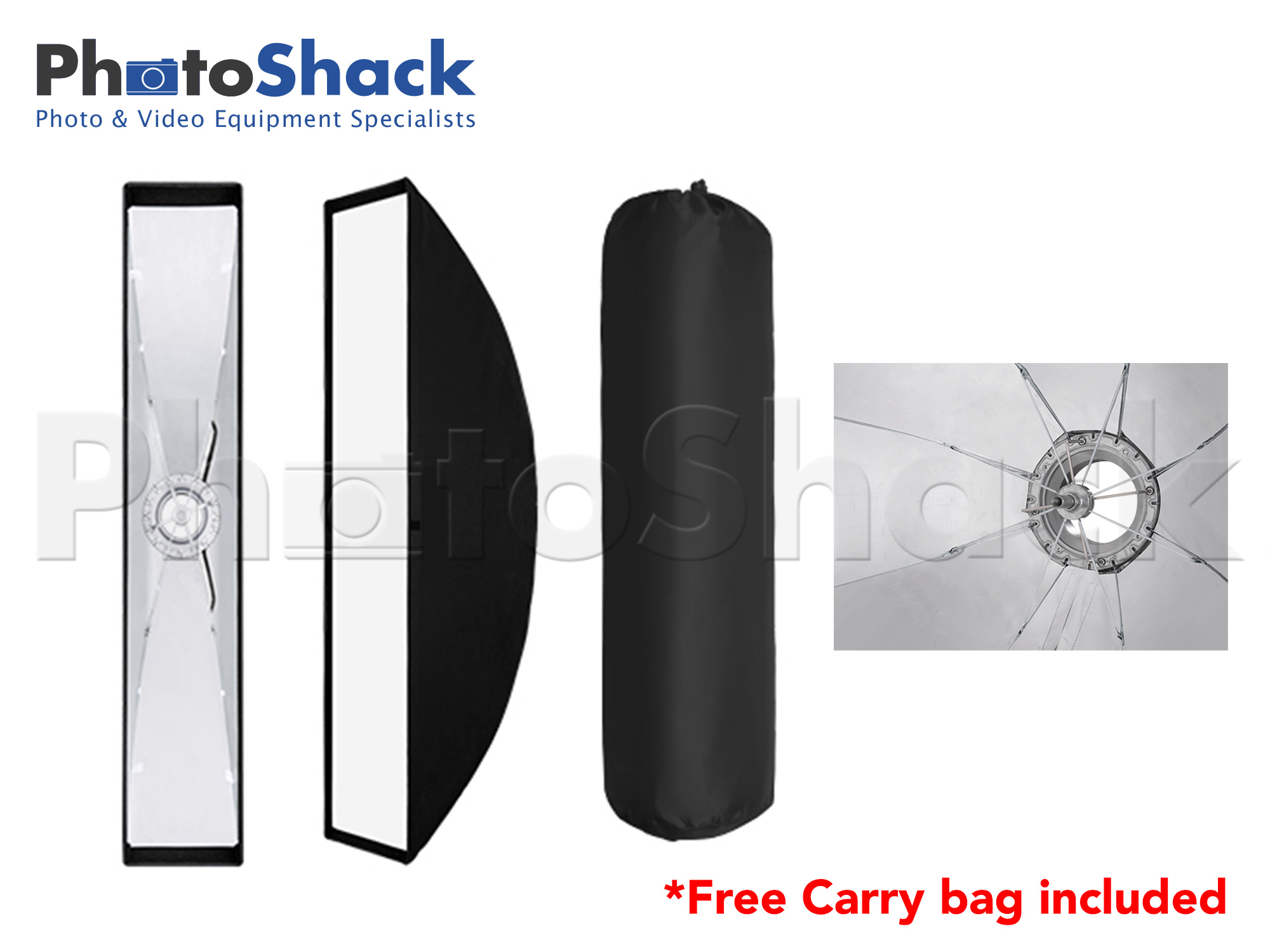 Portable Folding Softbox - Strip light 35x150cm (Bowens)