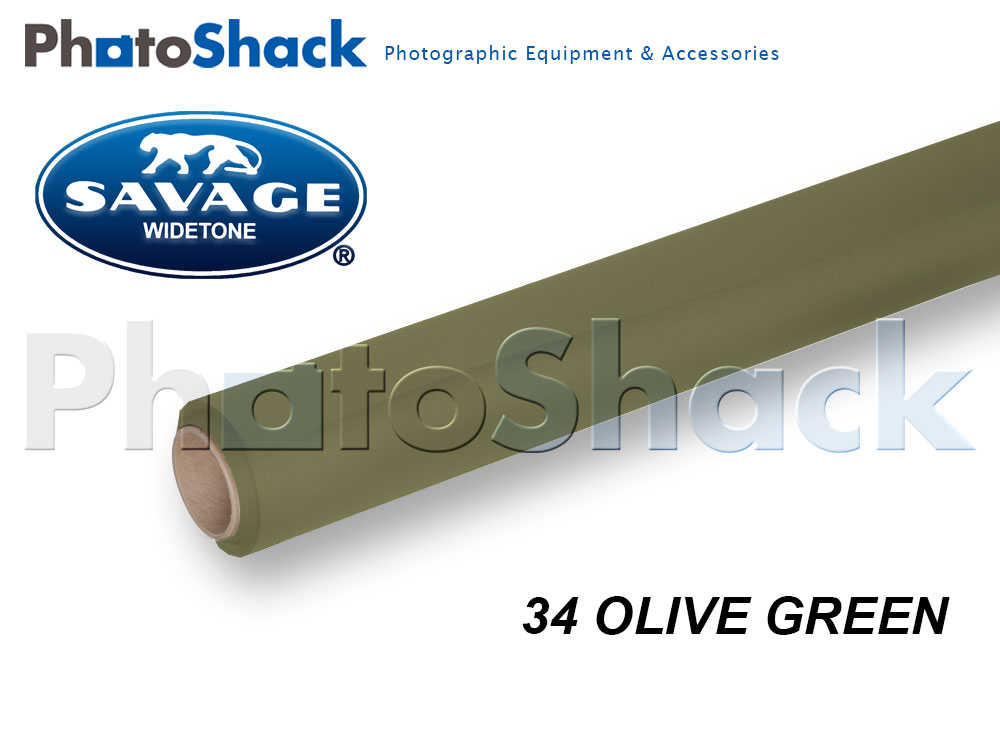 SAVAGE Paper Background Roll - 34 Olive Green