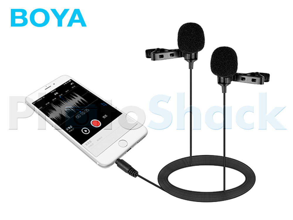 Boya BY-LM400 Dual Lavalier Microphone for Smartphones