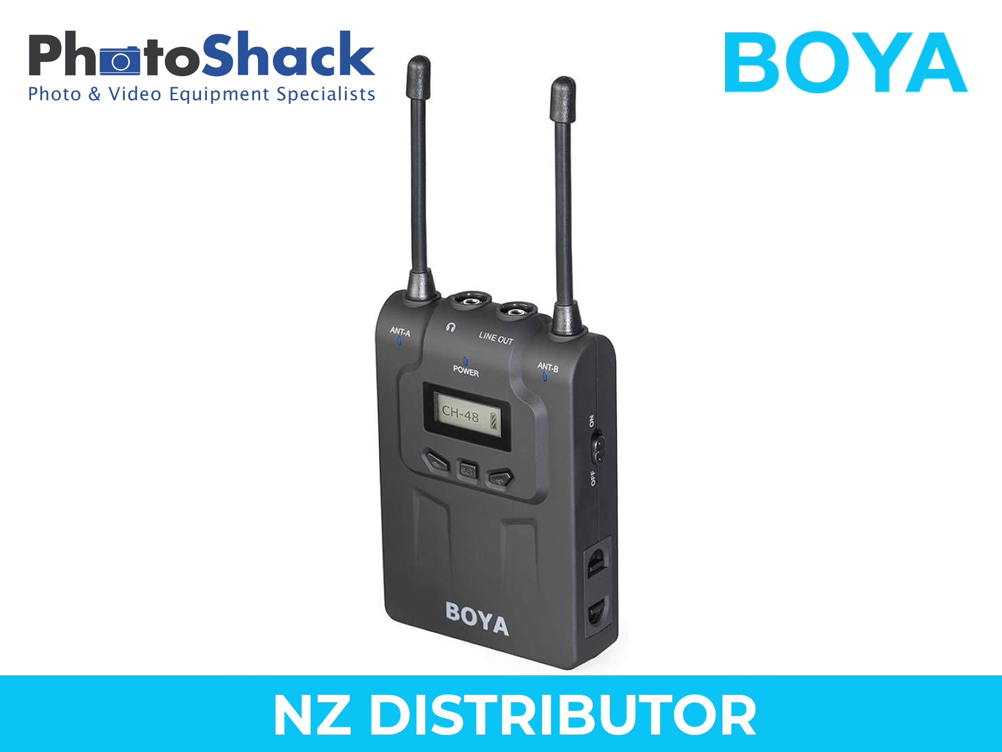 Boya BY-WM8R Professional UHF Dual-Channel Wireless Receiver