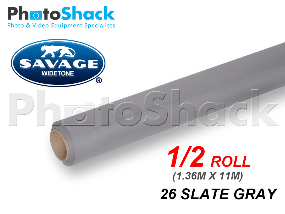 SAVAGE Paper Backdrop Half Roll - 26 Slate Grey