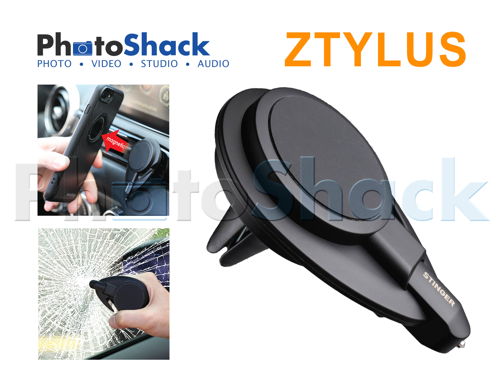 Ztylus Stinger - Car Vent Mount Phone Holder Emergency Tool