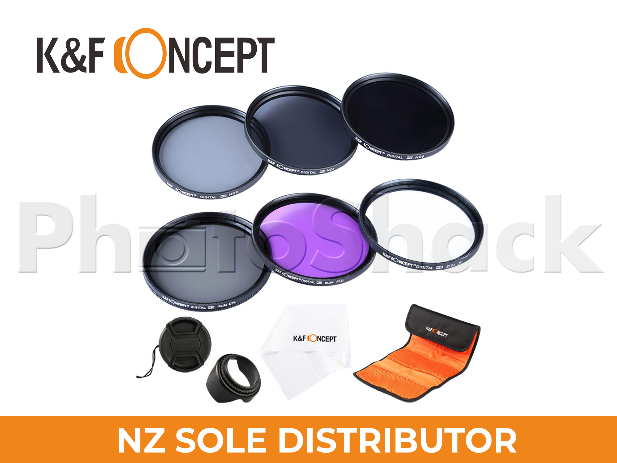 52mm Filter Set (UV, CPL, FLD, ND2, ND4, ND8) - K&F Concept