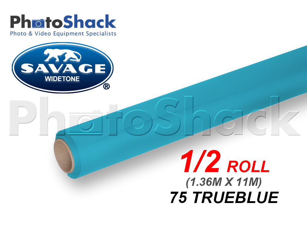 SAVAGE Paper Background Half Roll - 75 True Blue
