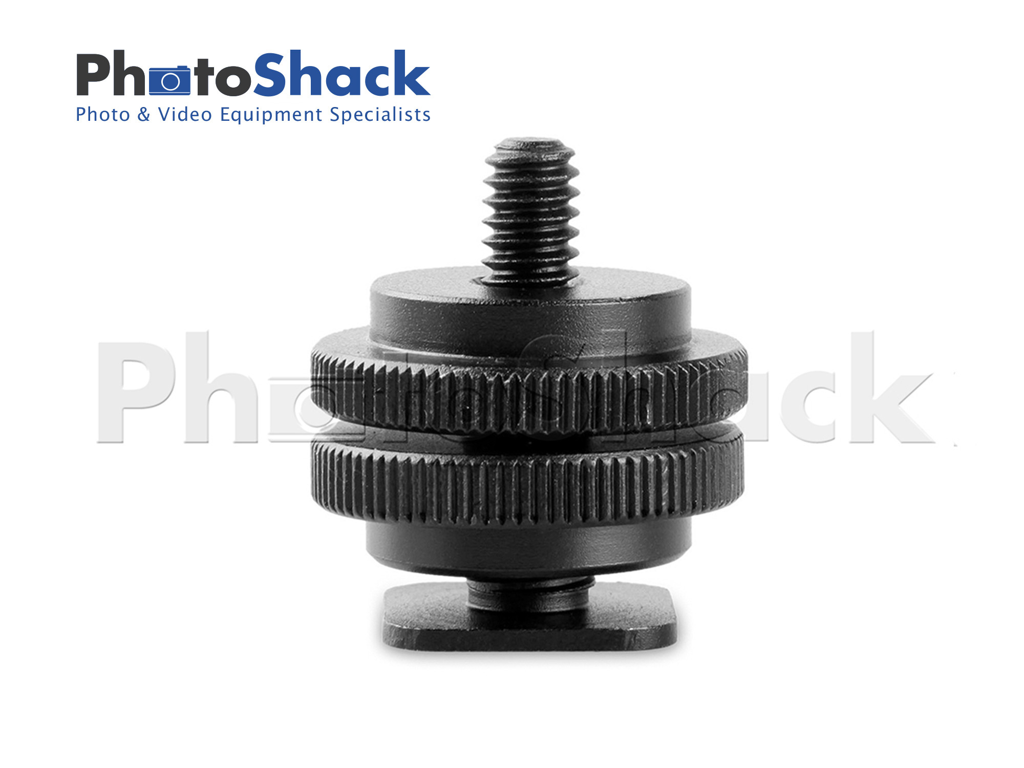 Cold Shoe Adapter with 3/8" to 1/4" thread
