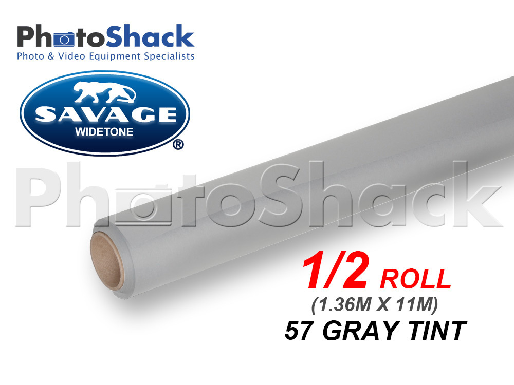 SAVAGE Paper Background Half Roll - 57 Gray Tint