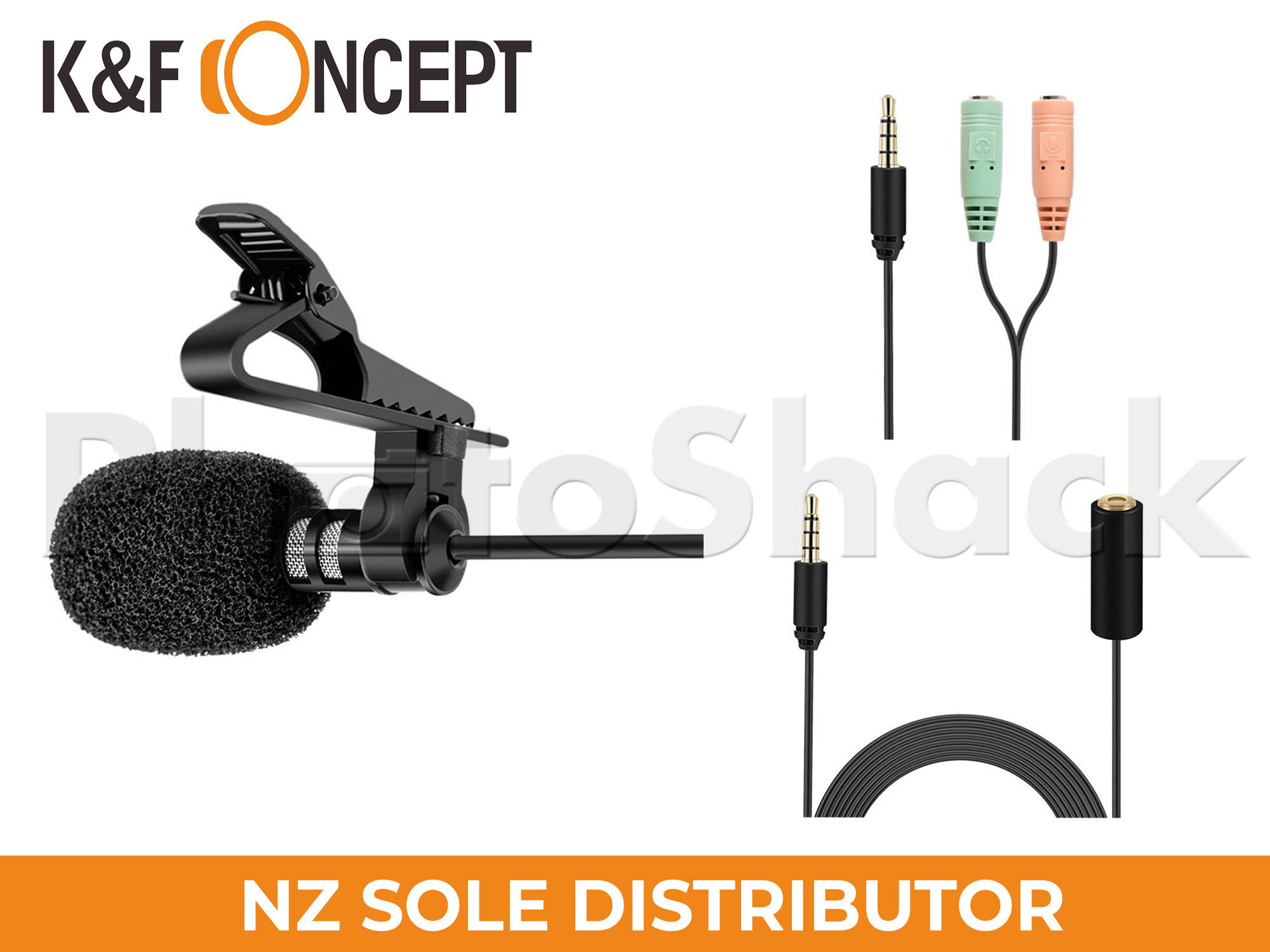 K&F Concept Lavalier Microphone Kit 1.8m