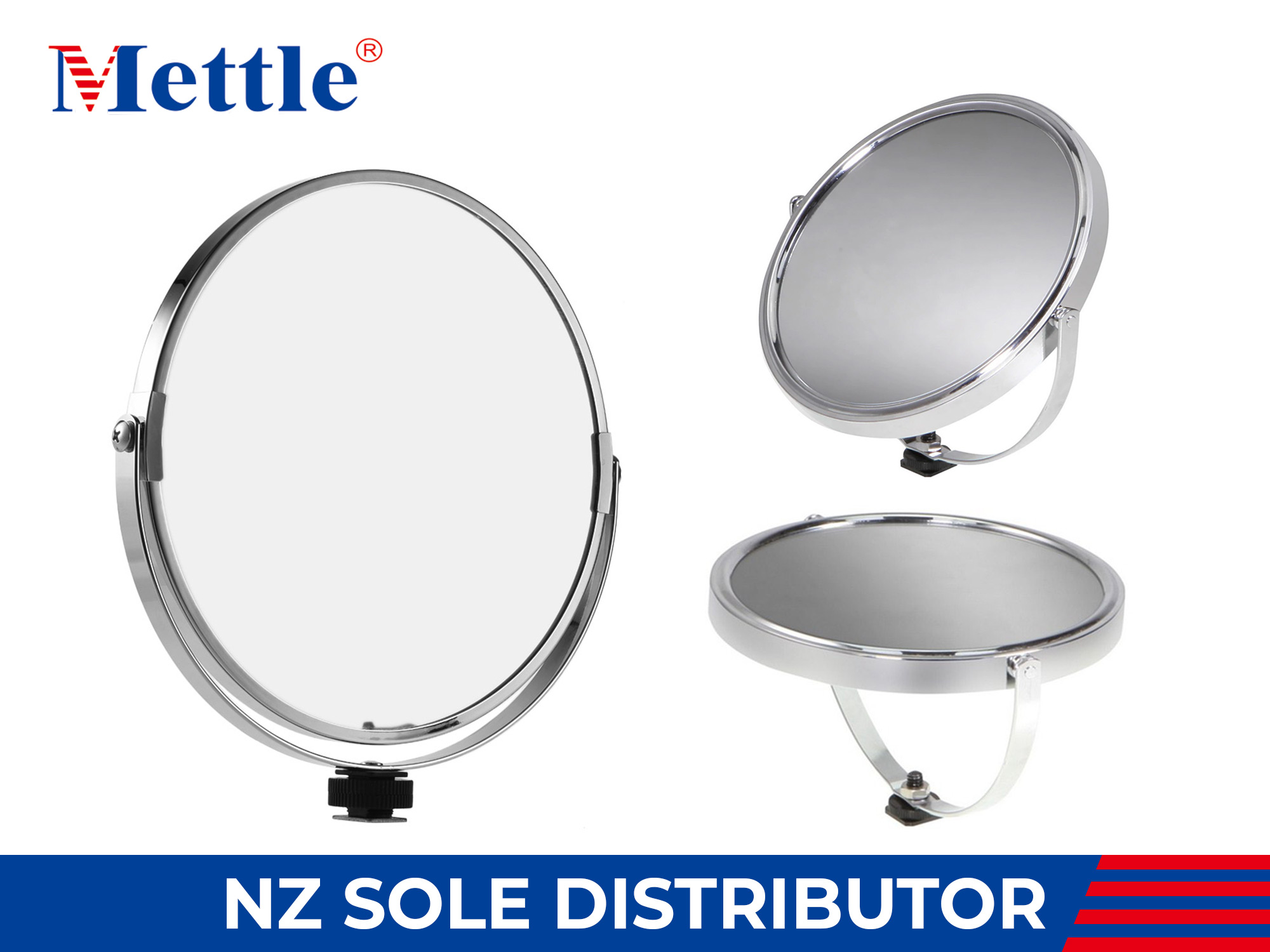 Mettle Round Make-up Mirror for Ringlights