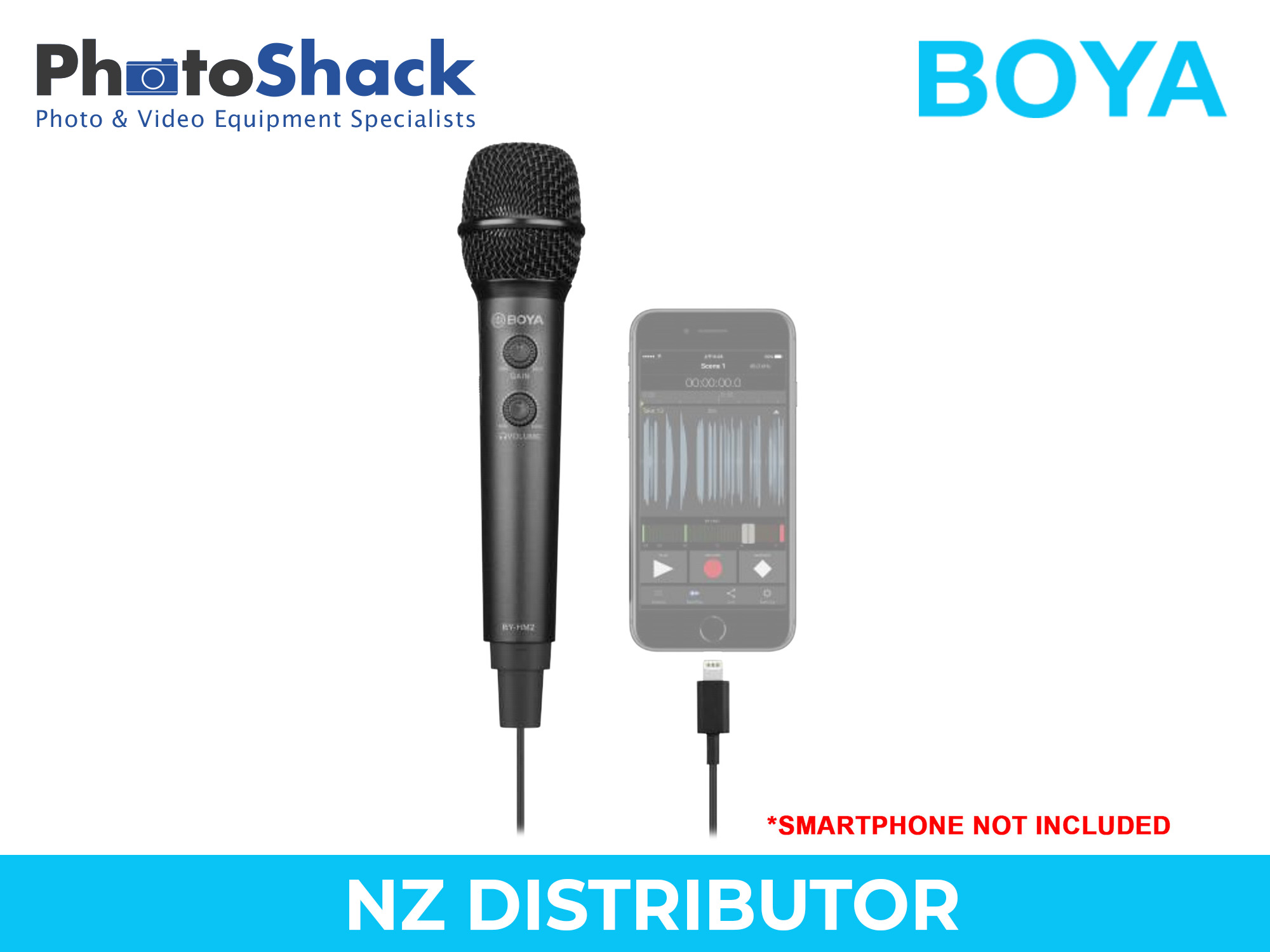 Boya BY-HM2 Digital Handheld Microphone for iOS/Android/Mac/Windows