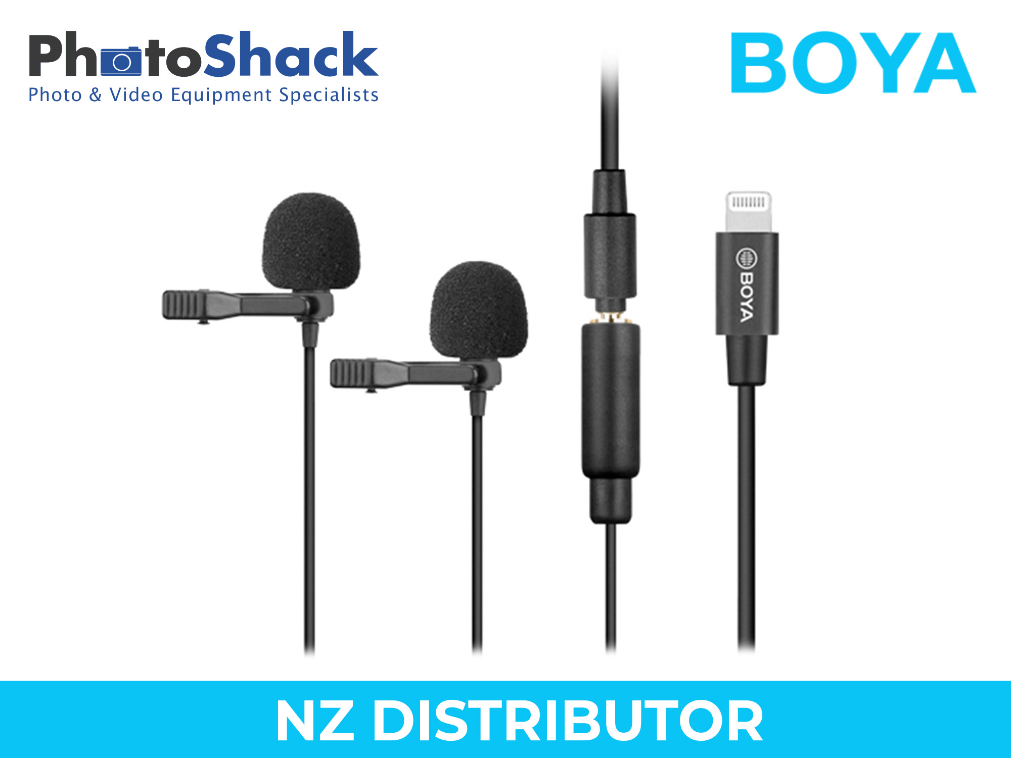 Boya BY-M2D Digital Dual Lavalier Microphones for iOS devices