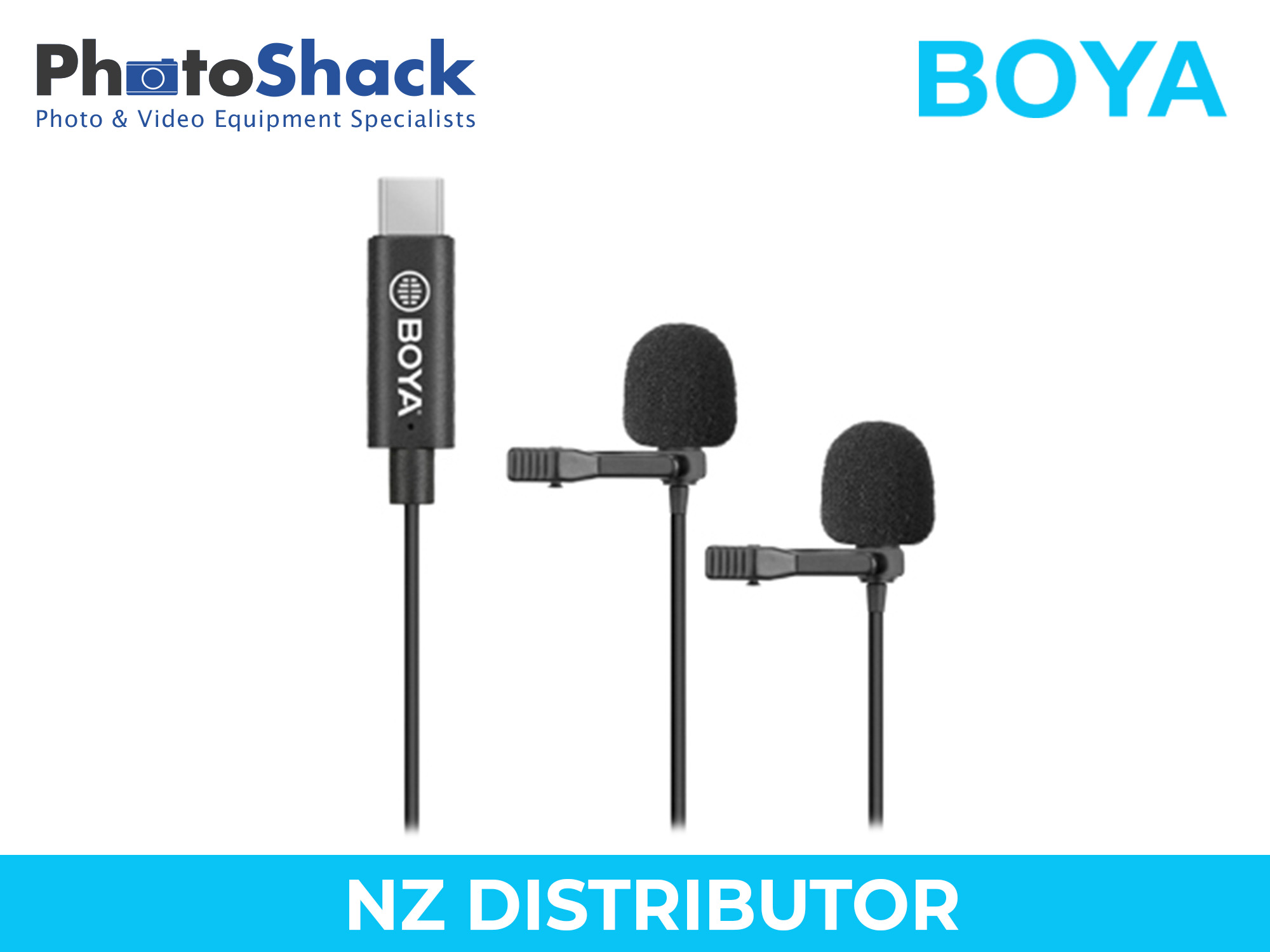 Boya BY-M3D Digital Dual Lavalier Microphone (for USB-C android devices USB-C)