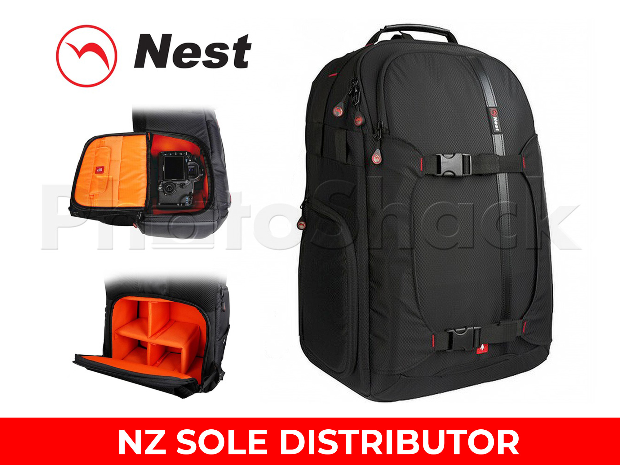 Camera Backpack - Nest Hiker 100 Bag - Black