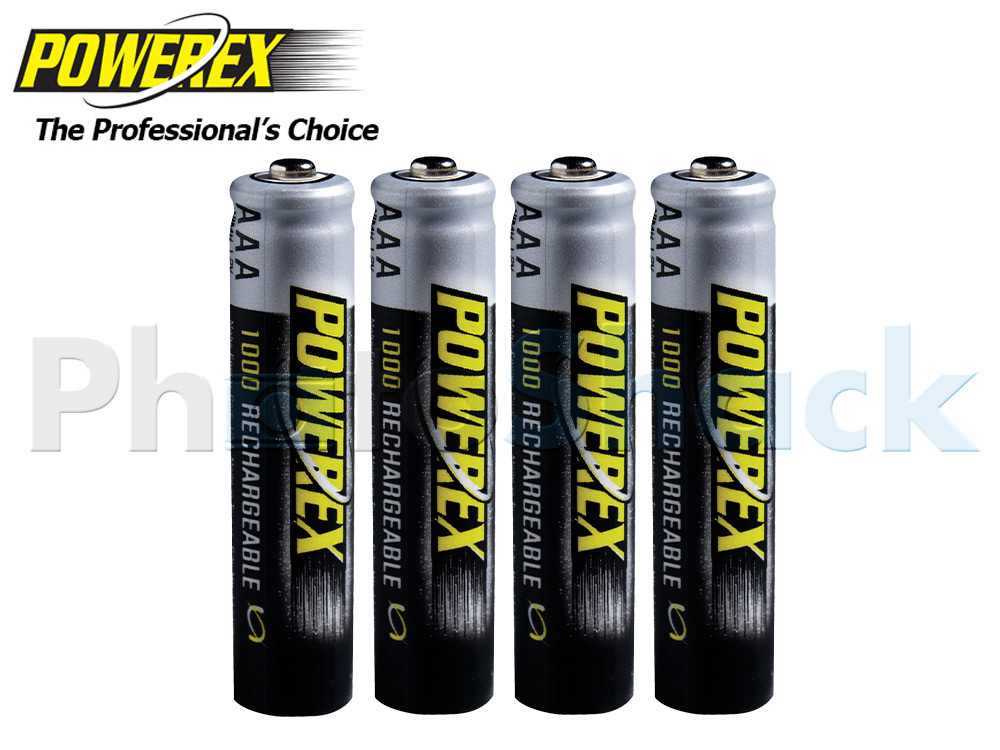 Maha POWEREX AAA Batteries Blister Pack - 1000mAh 4pack -