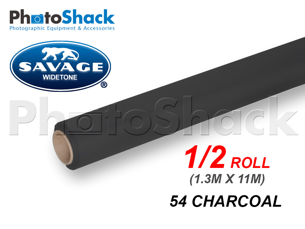 SAVAGE Paper Background Half Roll - 54 Charcoal
