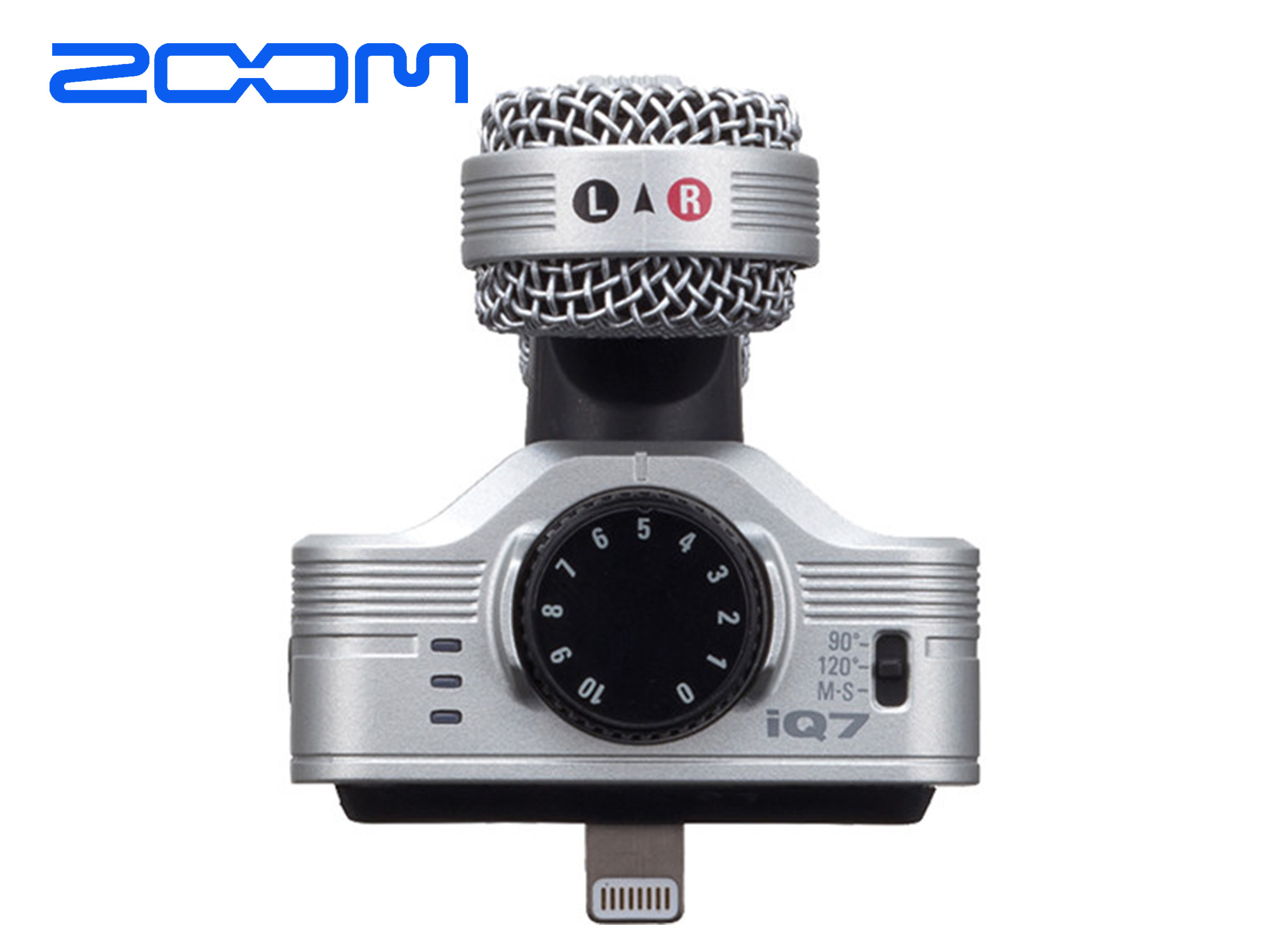 Zoom iQ7 Mid-Side Stereo Microphone for iOS Devices with Lightning Connector